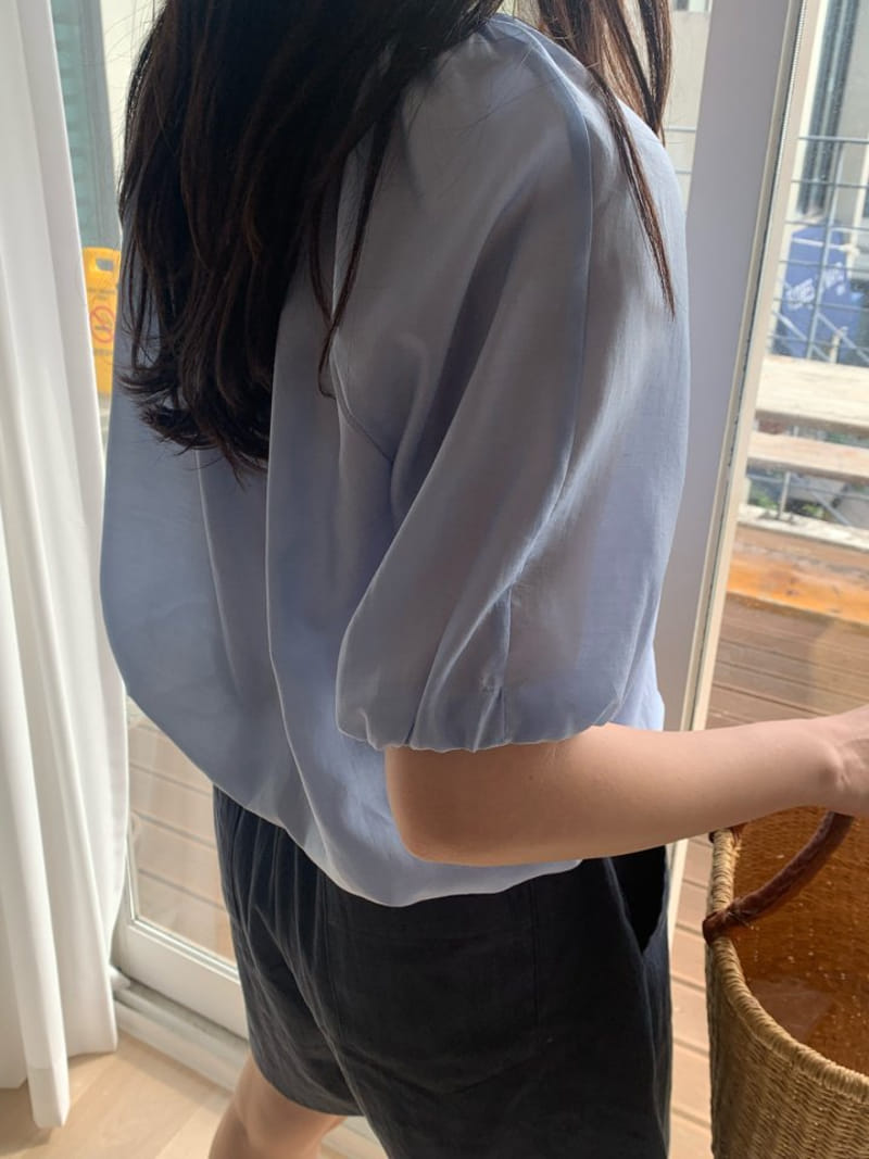 Merry pn - Korean Women Fashion - #romanticstyle - Light Blouse - 3