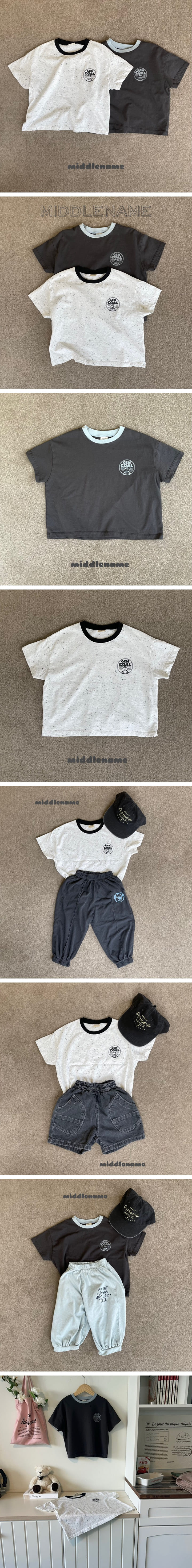 Middle Name - Korean Children Fashion - #Kfashion4kids - Color Round Tee - 2
