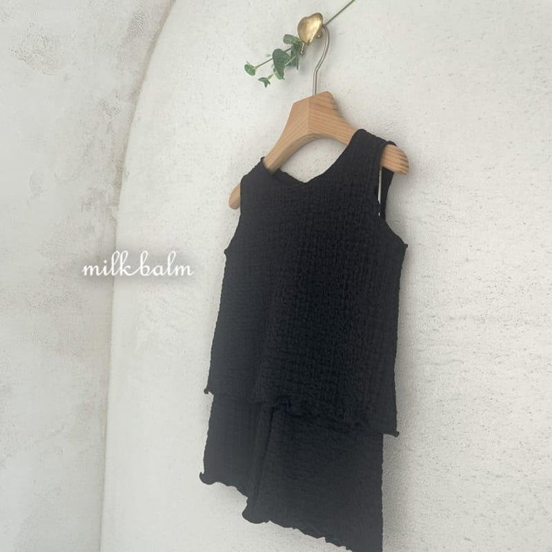 Milk Balm - Korean Children Fashion - #littlefashionista - Bring Sleeveless Top Bottom Set - 8