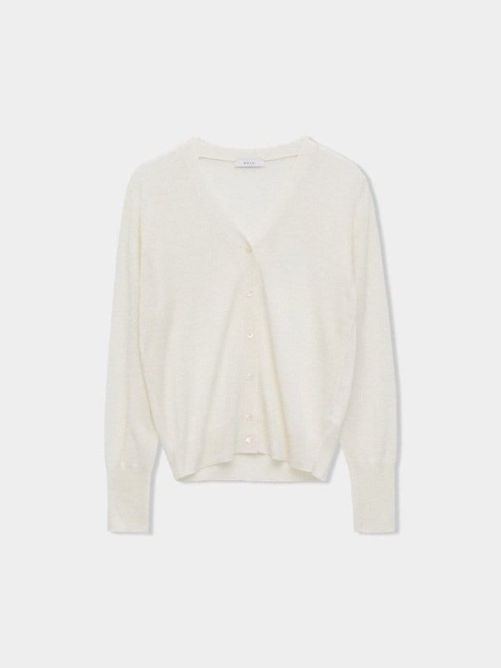 Moani - Korean Women Fashion - #pursuepretty - Silk Wool Slim V Neck Cardigan - 3