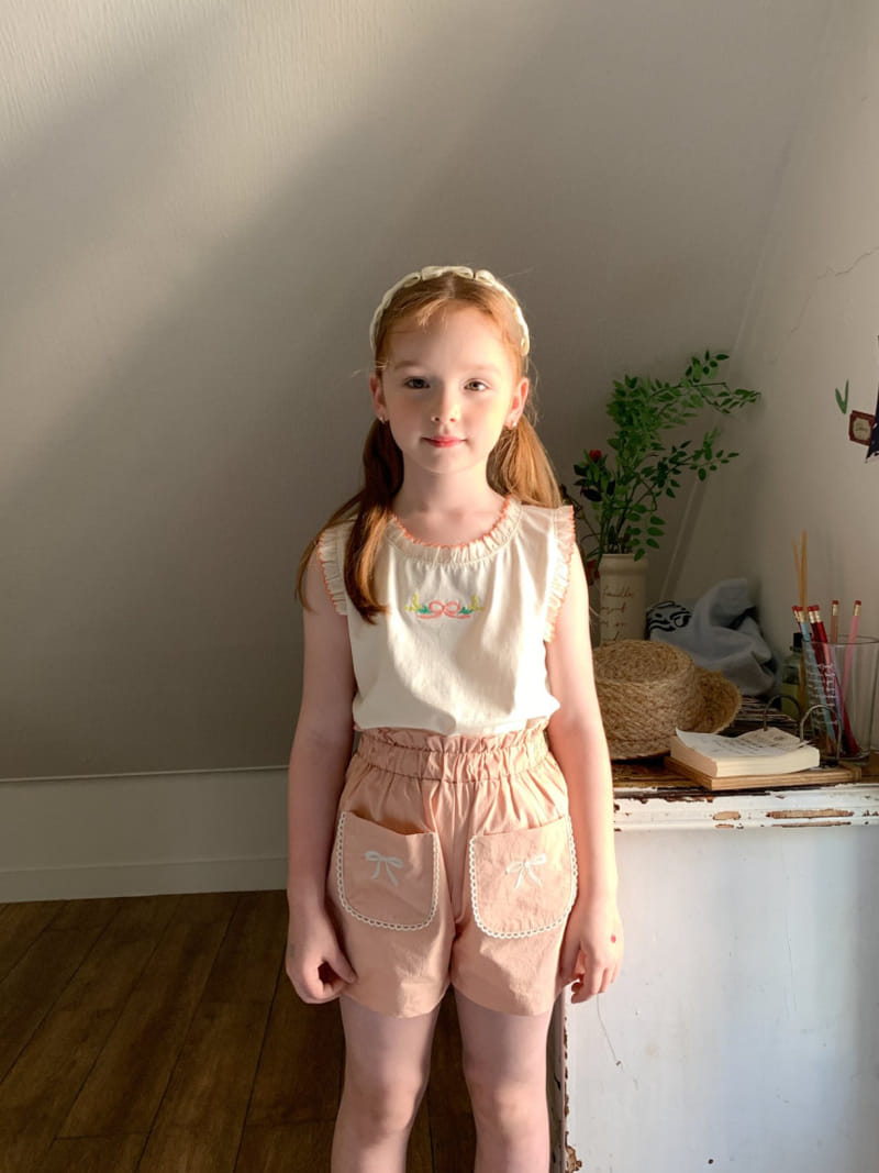 Momo Ann - Korean Children Fashion - #Kfashion4kids - Peach Shorts - 3
