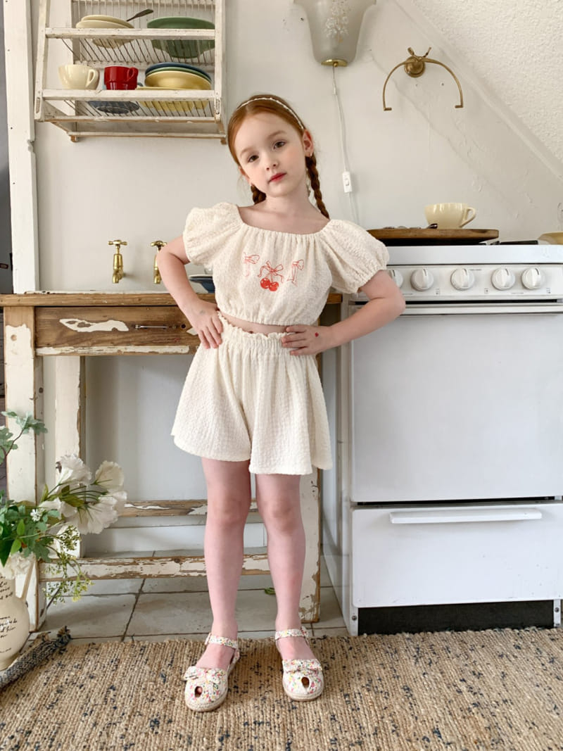 Momo Ann - Korean Children Fashion - #fashionkids - Winkle Top Bottom SET - 9