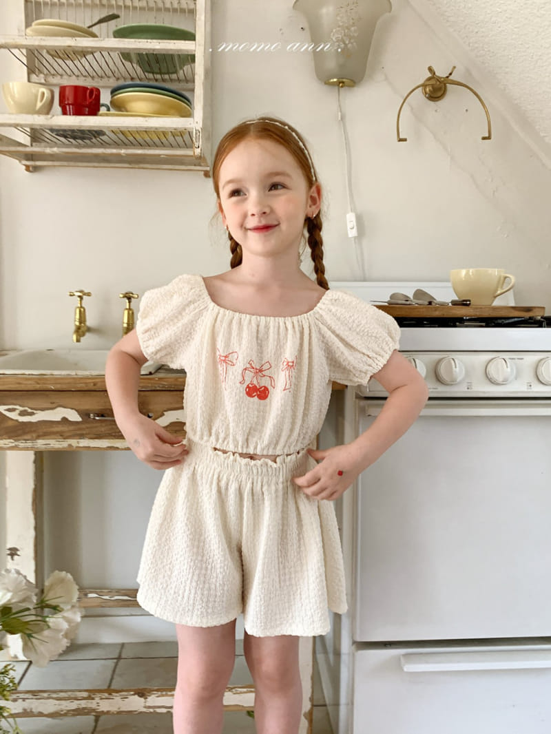 Momo Ann - Korean Children Fashion - #kidsshorts - Winkle Top Bottom SET - 10