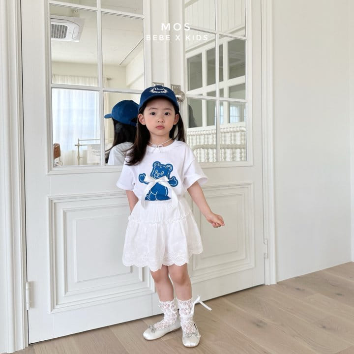 Mos Bebe - Korean Children Fashion - #designkidswear - Ribbon Bear Tee - 10