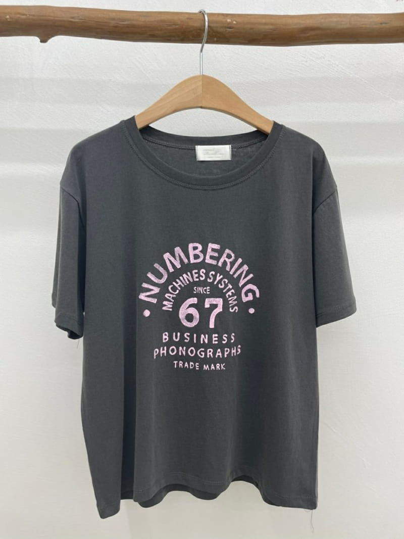 Most - Korean Women Fashion - #pursuepretty - Numbering Tee - 5