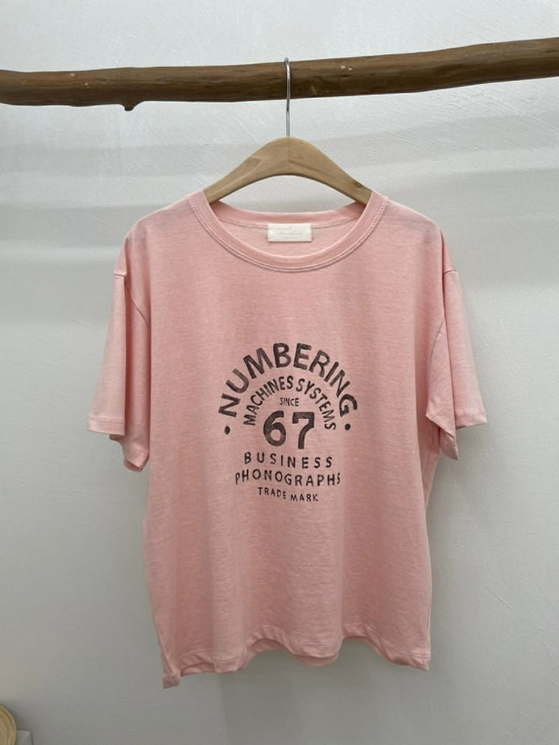 Most - Korean Women Fashion - #vintageinspired - Numbering Tee - 4