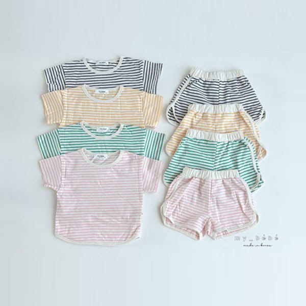 My Bebe - Korean Children Fashion - #childrensboutique - ST Top Bottom Set