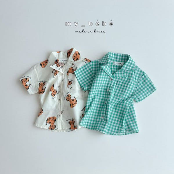 My Bebe - Korean Children Fashion - #kidsshorts - Bon Bon Collar Shirt