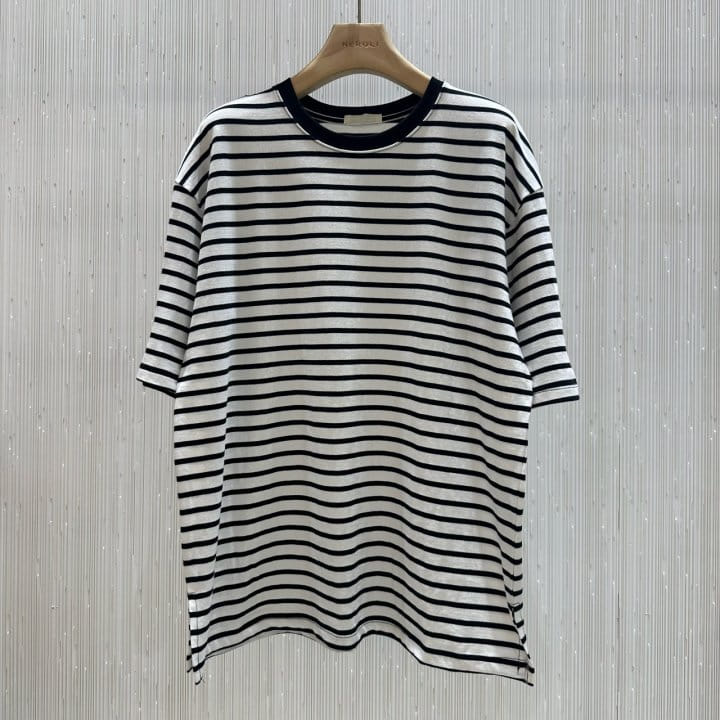 Neroli36 - Korean Women Fashion - #momslook - H Mission ST Tee - 2