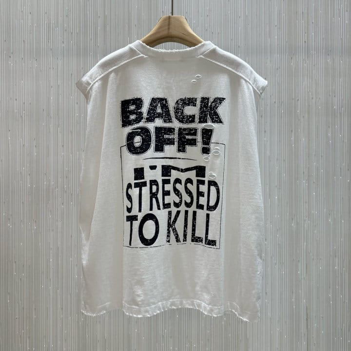 Neroli36 - Korean Women Fashion - #momslook - H Back Off Tee - 3