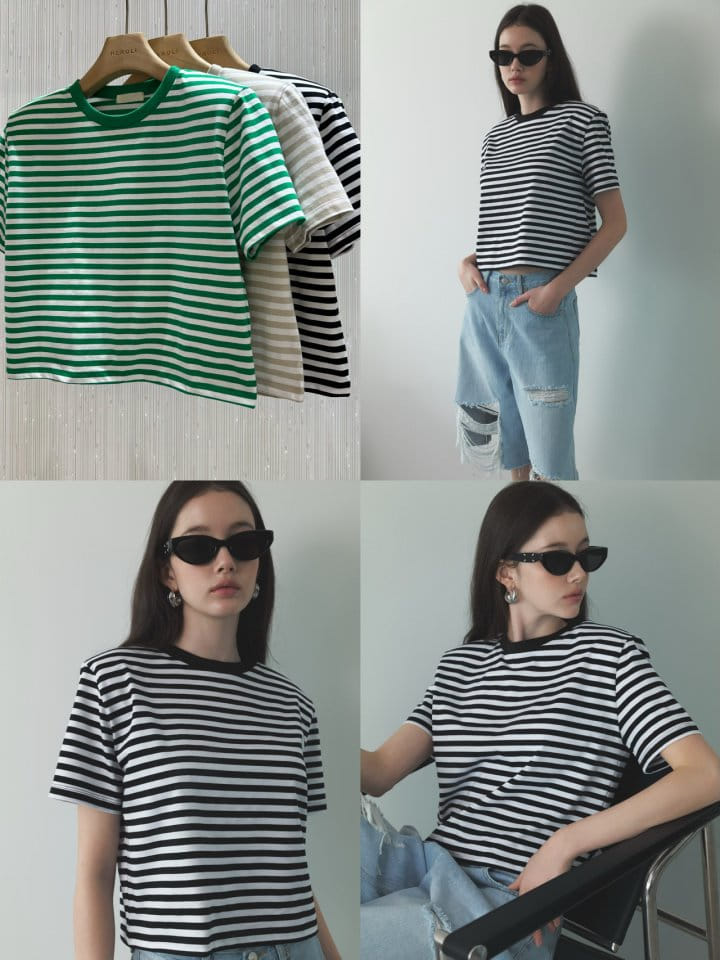 Neroli36 - Korean Women Fashion - #restrostyle - Dalli Crop Tee - 4