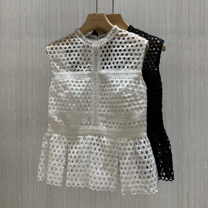 Neroli36 - Korean Women Fashion - #romanticstyle - M Self Punching Blouse