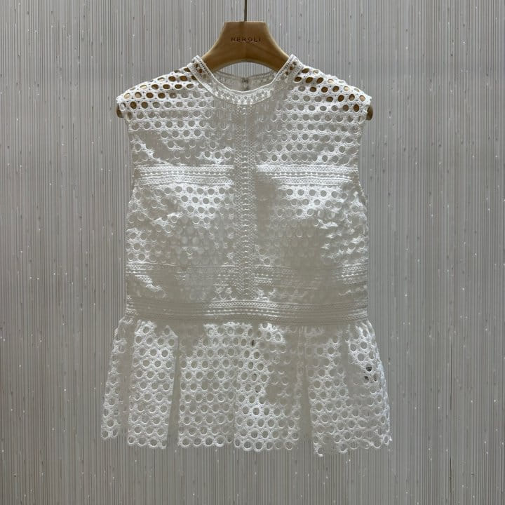 Neroli36 - Korean Women Fashion - #shopsmall - M Self Punching Blouse - 2
