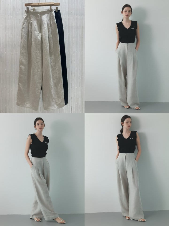 Neroli36 - Korean Women Fashion - #momslook - H Natural Slacks - 4
