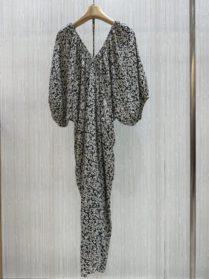 Neroli36 - Korean Women Fashion - #womensfashion - Flower Volume One-Piece - 3