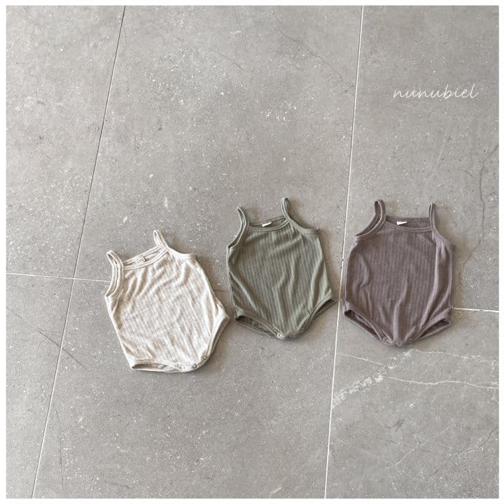 Nunubiel - Korean Baby Fashion - #babyoninstagram - Oatmeal Romper - 3