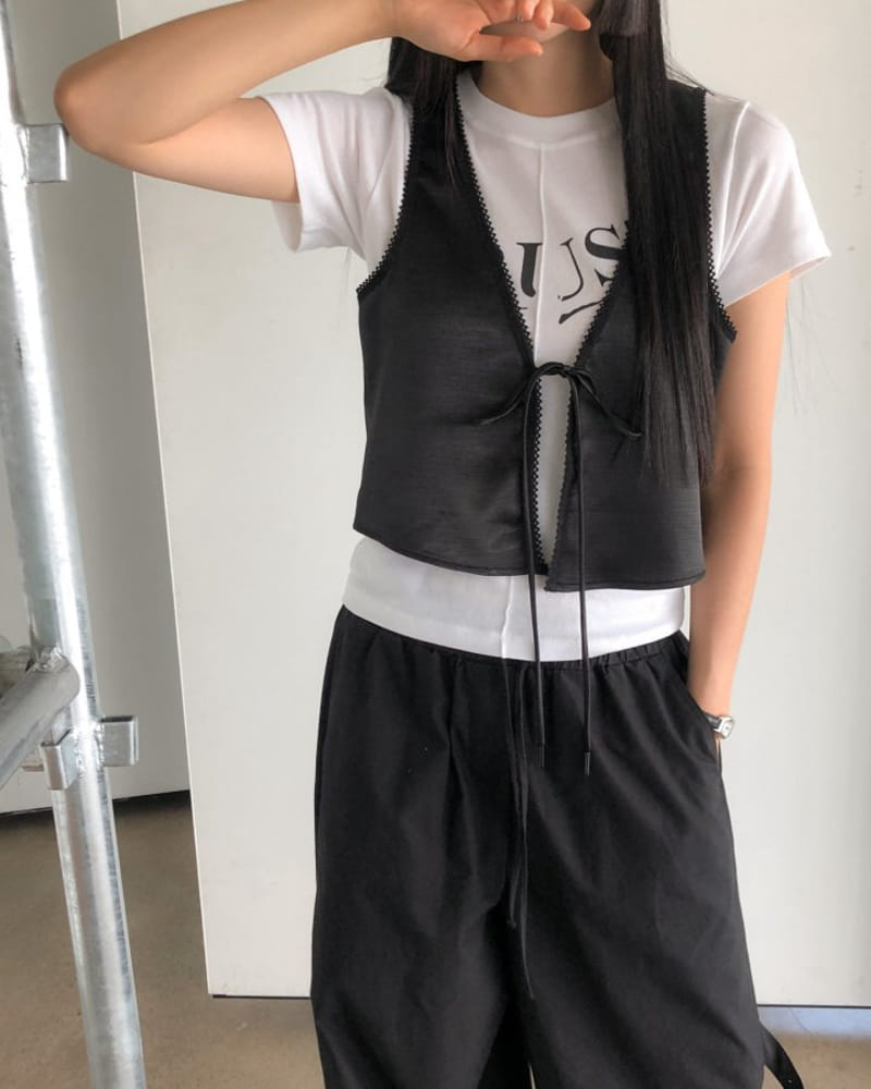 Nutplan - Korean Women Fashion - #momslook - Nine Vest - 2