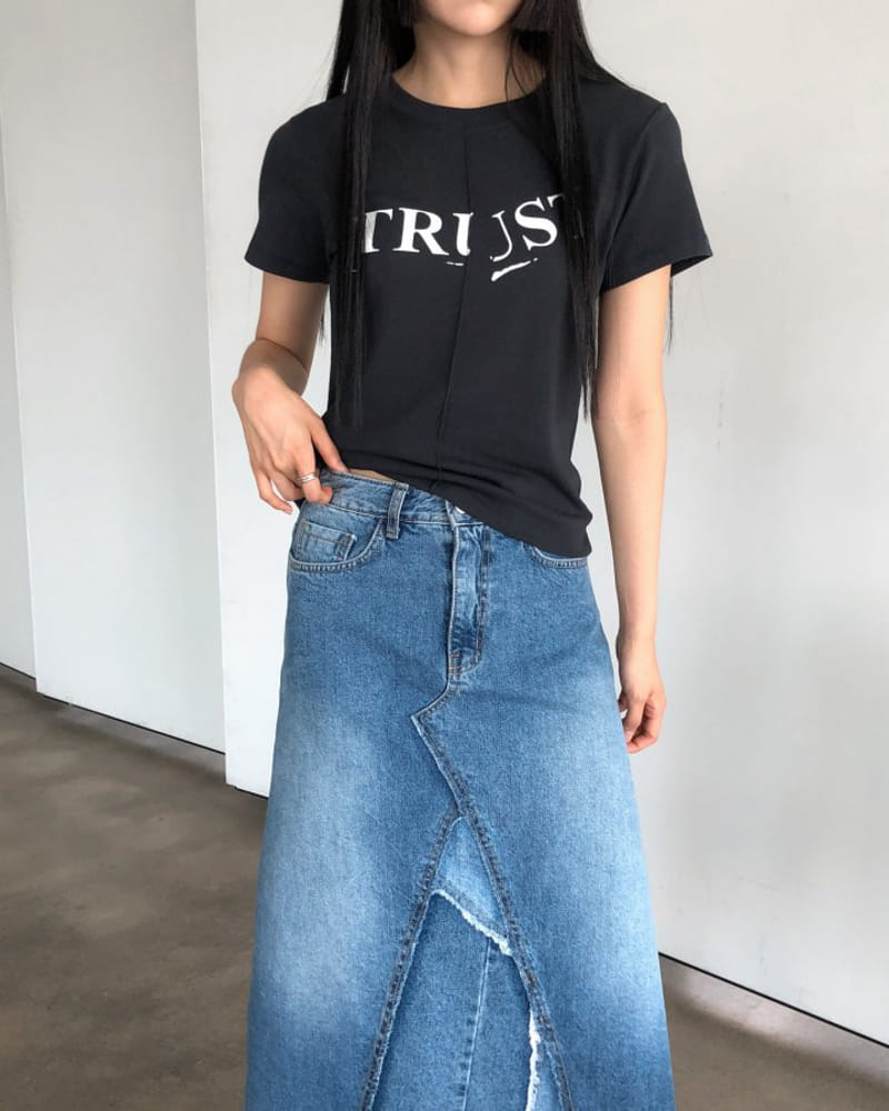 Nutplan - Korean Women Fashion - #momslook - Trust Tee - 7