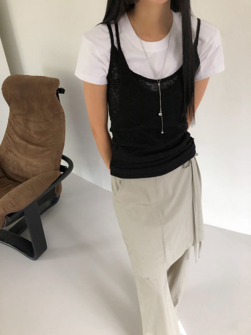 Nutplan - Korean Women Fashion - #shopsmall - May Double Sleeveless Tee - 8