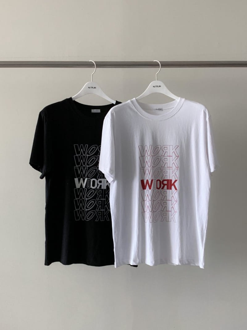 Nutplan - Korean Women Fashion - #vintageinspired - Work Tee