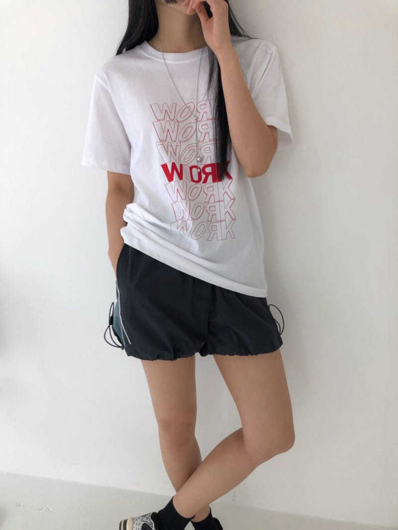 Nutplan - Korean Women Fashion - #vintagekidsstyle - Work Tee - 2