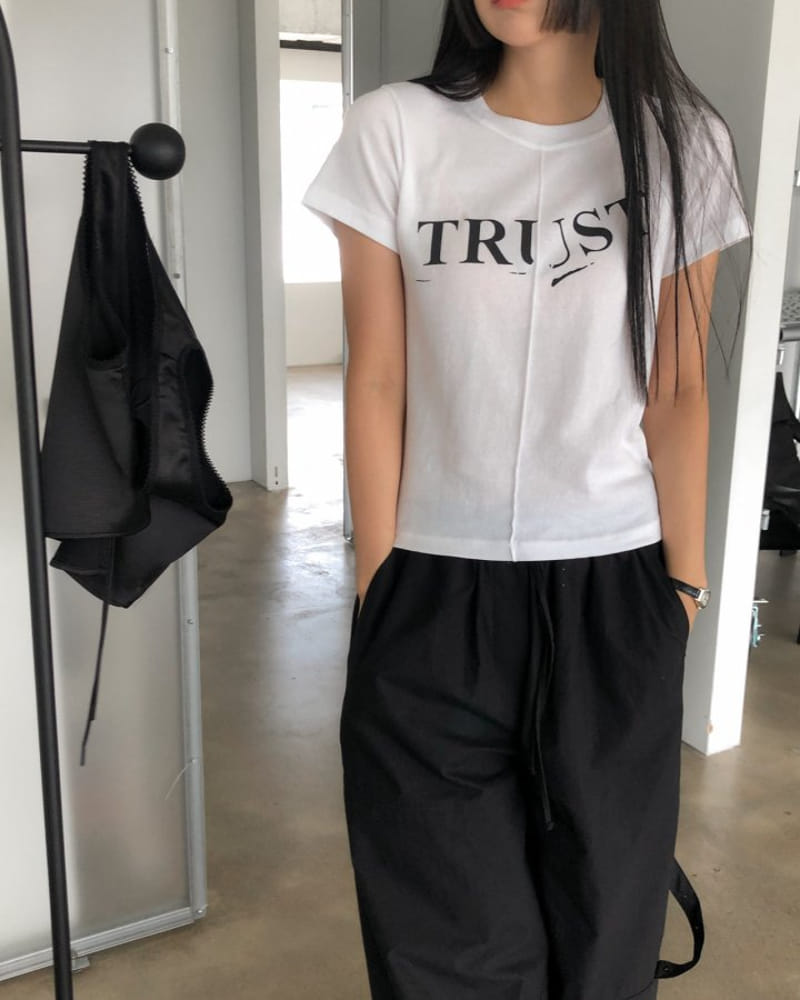 Nutplan - Korean Women Fashion - #womensfashion - Trust Tee - 2