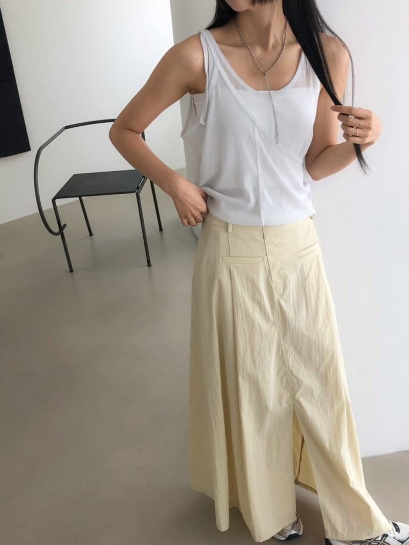 Nutplan - Korean Women Fashion - #momslook - Metal Sleeveless Tee - 4