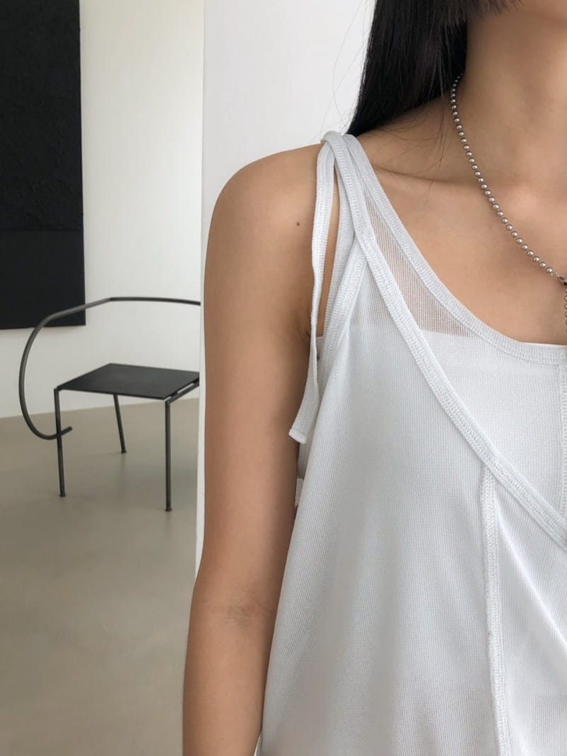 Nutplan - Korean Women Fashion - #womensfashion - Metal Sleeveless Tee - 6