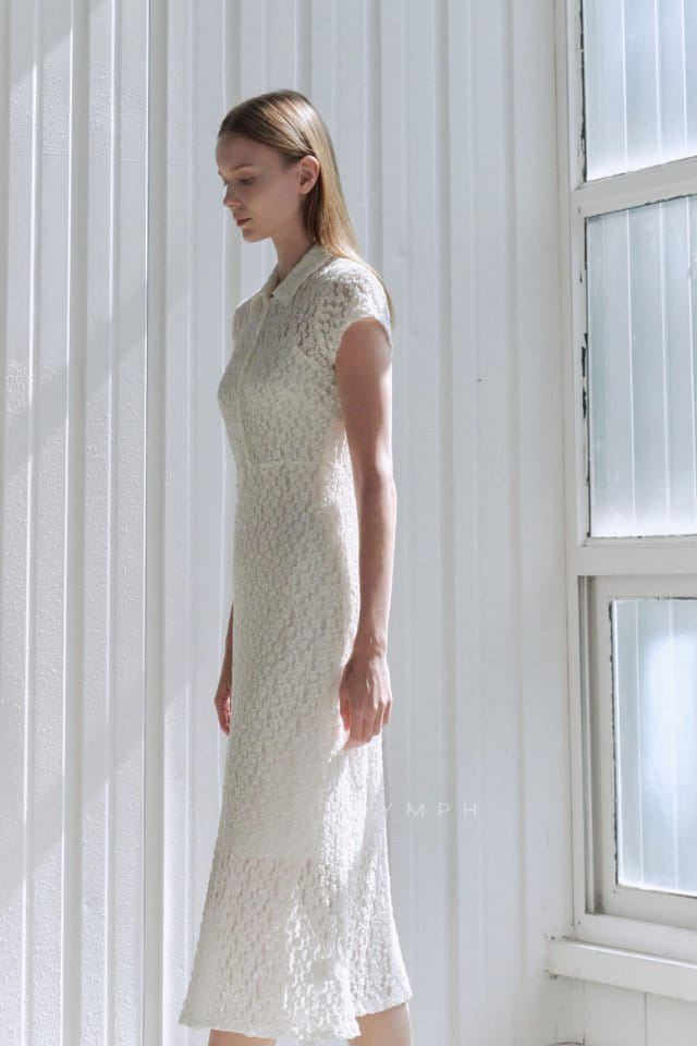 Nymph - Korean Women Fashion - #momslook - Lace One-Piece  - 4