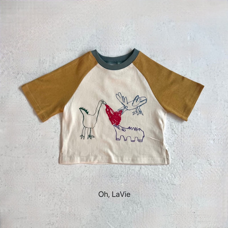 Oh lavie - Korean Children Fashion - #discoveringself - Vintage Dino Tee - 2