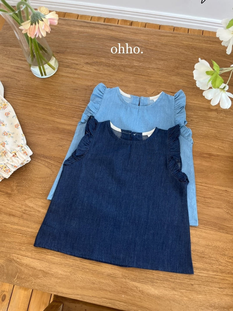Ohho - Korean Children Fashion - #discoveringself - Kerul Denim Blouse