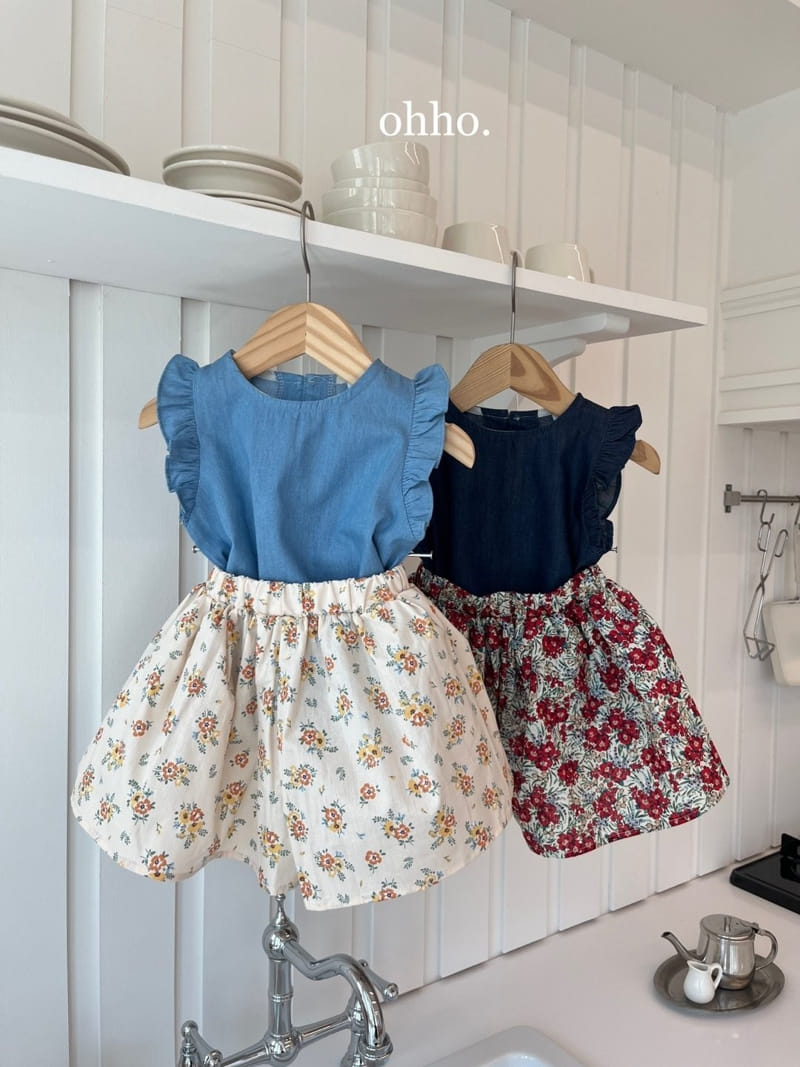 Ohho - Korean Children Fashion - #littlefashionista - Kerul Denim Blouse - 7