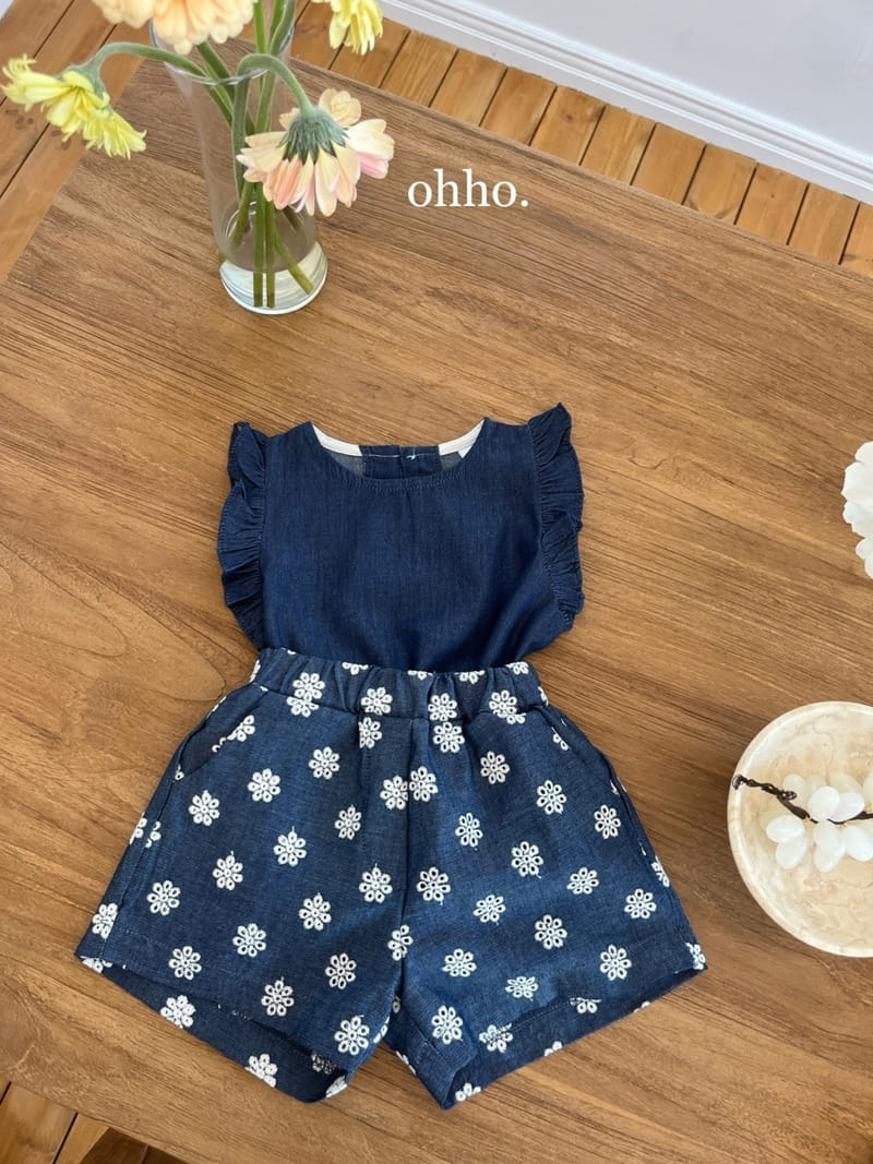 Ohho - Korean Children Fashion - #minifashionista - Kerul Denim Blouse - 9