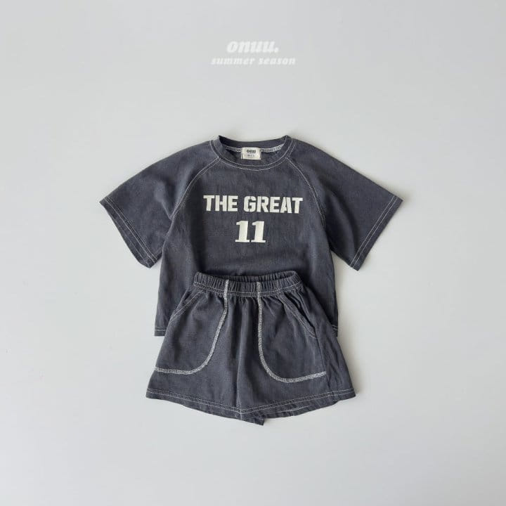 Onu - Korean Children Fashion - #designkidswear - Pig Number Top Bottom Set - 2