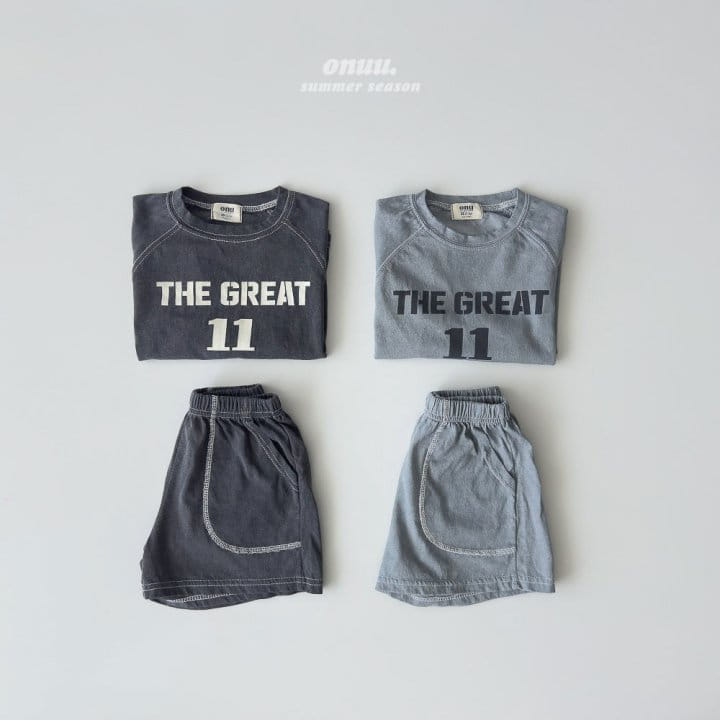 Onu - Korean Children Fashion - #discoveringself - Pig Number Top Bottom Set - 3