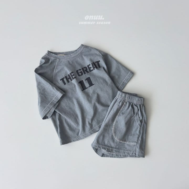 Onu - Korean Children Fashion - #discoveringself - Pig Number Top Bottom Set - 4