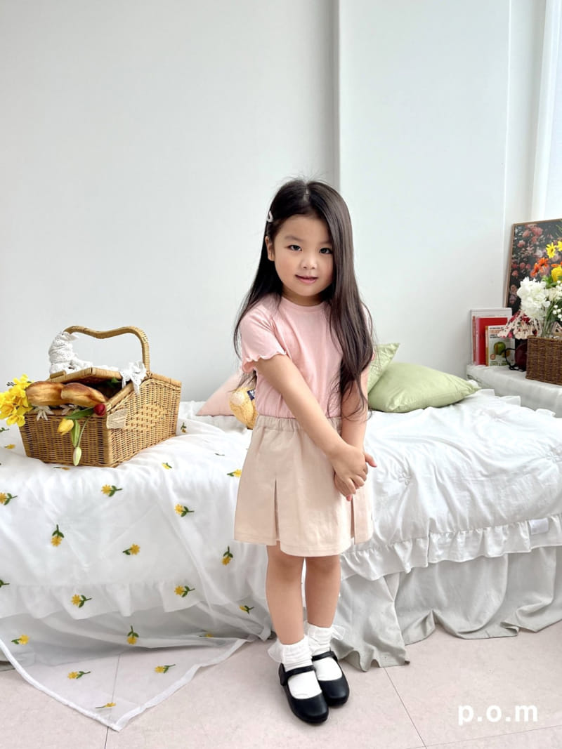 P.o.m - Korean Children Fashion - #discoveringself - Girl Basic Tee - 10