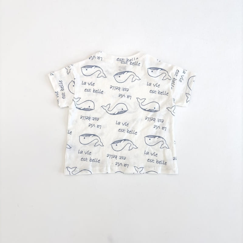 P.o.m - Korean Children Fashion - #fashionkids - Whale Tee - 6