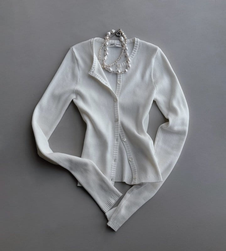 Paper Moon - Korean Women Fashion - #womensfashion - Ribbed Button Down Knit Cardigan - 4