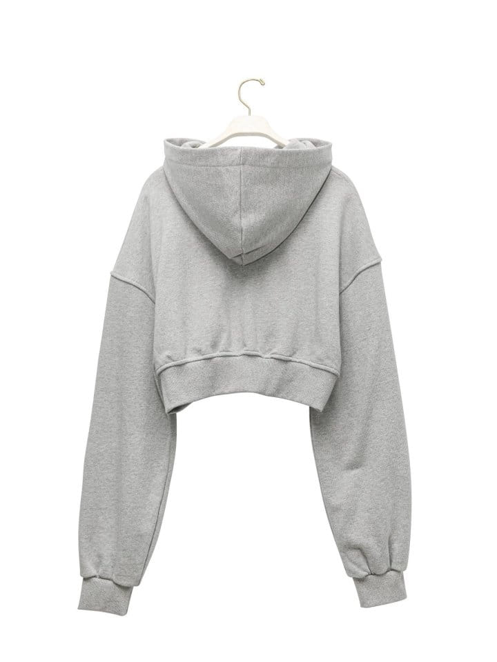 Paper Moon - Korean Women Fashion - #momslook - Stringless Cropped Two Way Full Zipped Up Hoodie - 5
