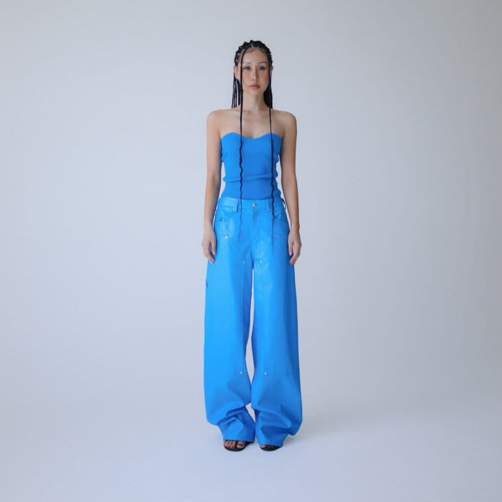 Paper Moon - Korean Women Fashion - #momslook - Volume Bust Tube Knit Top - 3