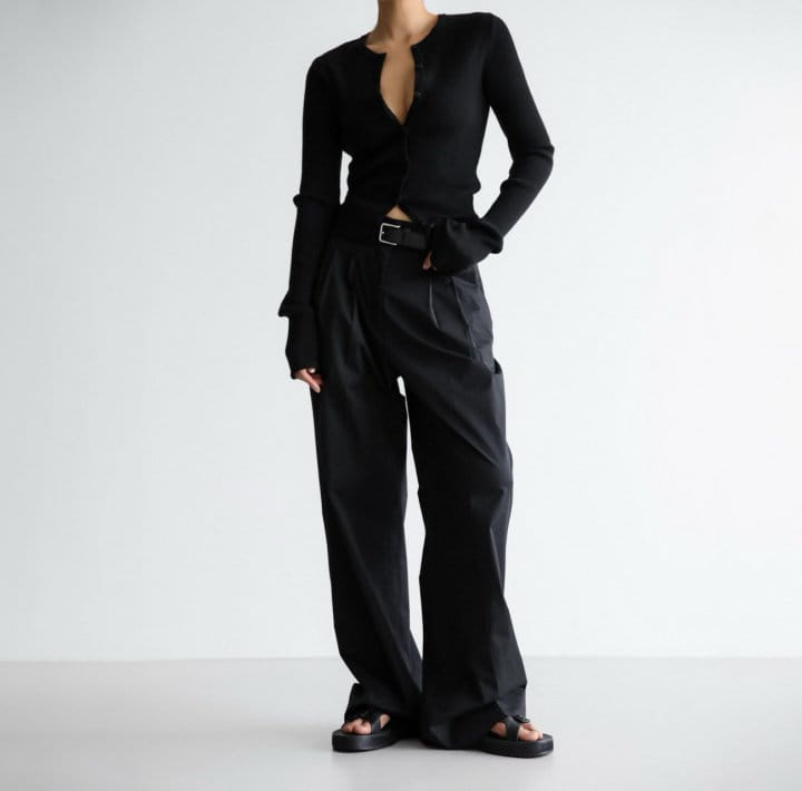 Paper Moon - Korean Women Fashion - #momslook - Ribbed Button Down Knit Cardigan - 3