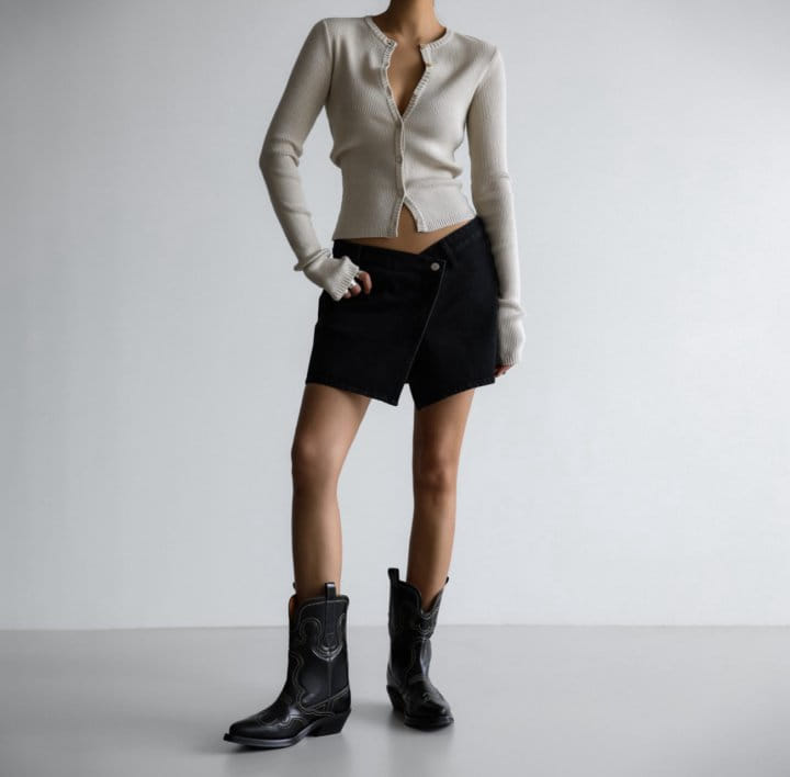 Paper Moon - Korean Women Fashion - #momslook - Ribbed Button Down Knit Cardigan - 5
