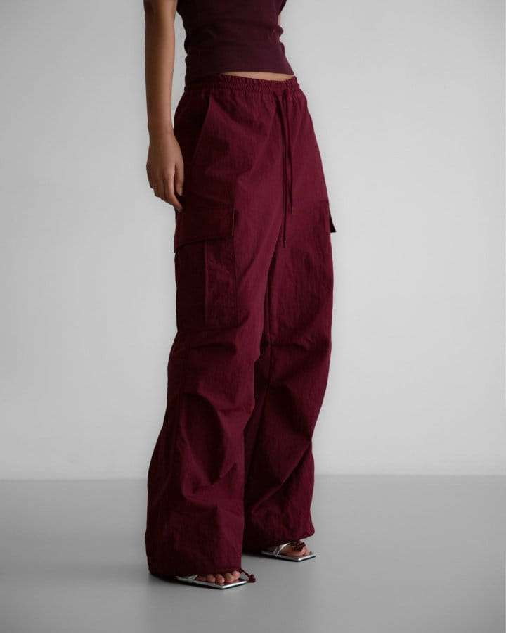 Paper Moon - Korean Women Fashion - #momslook - Nylon Technical Cargo Jogger Pants - 3