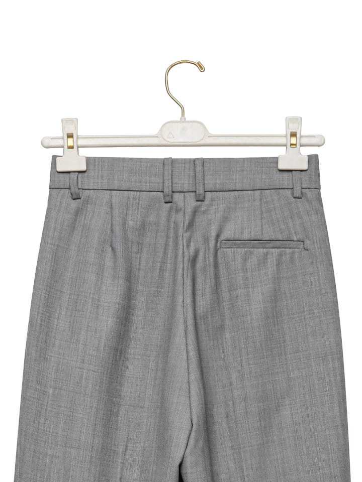 Paper Moon - Korean Women Fashion - #momslook - Sharkskin Fabric  Pin Tuck Set Up Wide  - 10