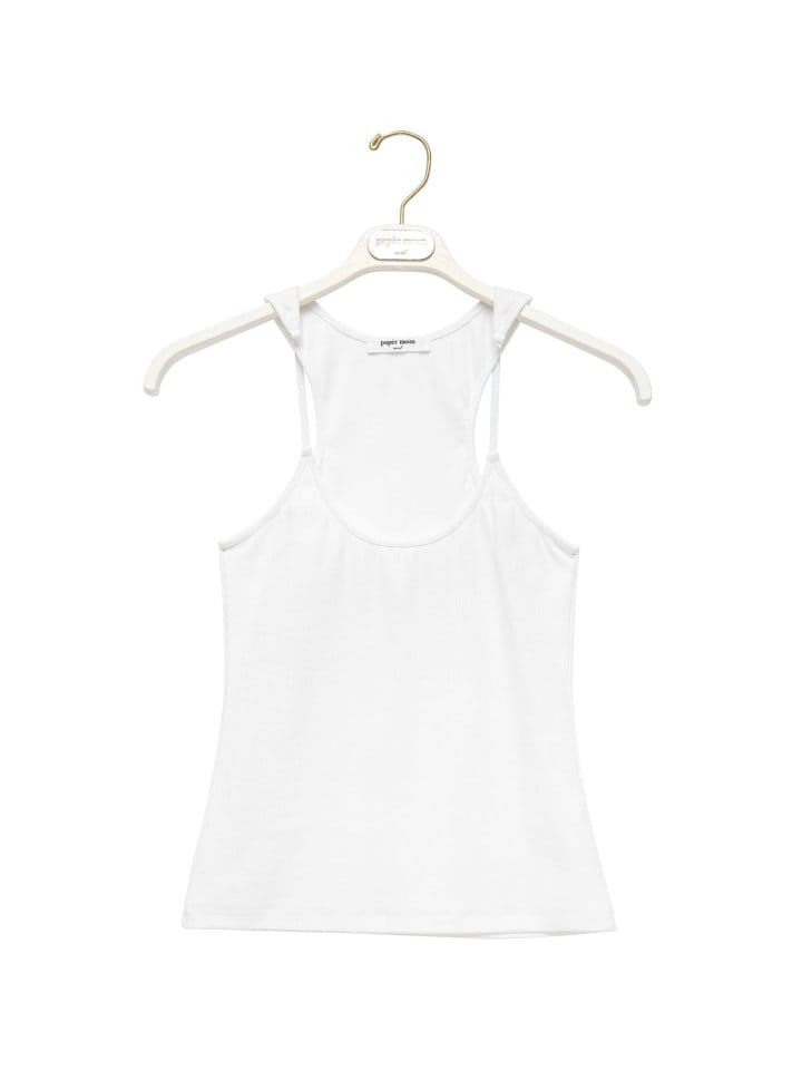 Paper Moon - Korean Women Fashion - #restrostyle - Shoulder Strapless Detail Ribbed Sleevelss Tank Top - 5