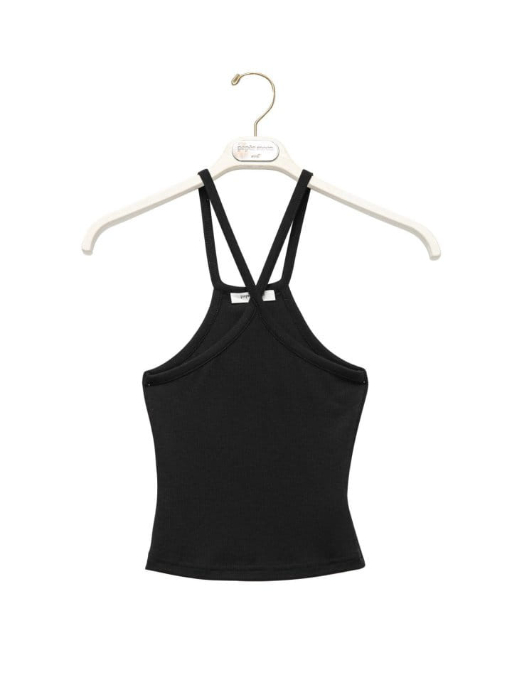 Paper Moon - Korean Women Fashion - #womensfashion - Cross Strap Detail Tank Top - 3