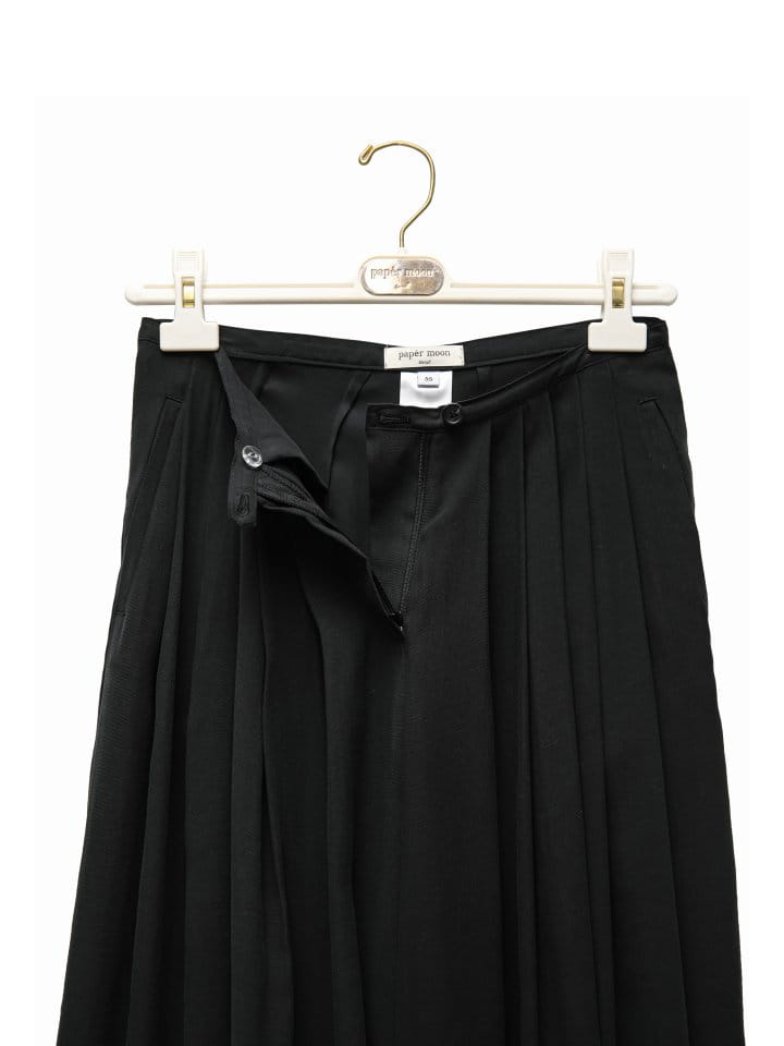 Paper Moon - Korean Women Fashion - #womensfashion - Bamboo Pleated Pin Tuck Wide Trousers - 10