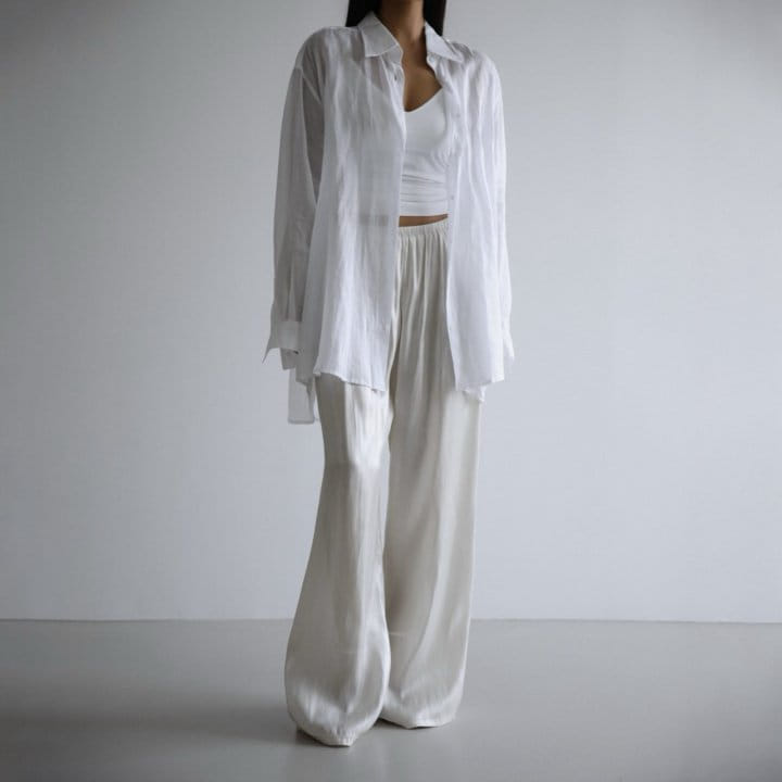 Paper Moon - Korean Women Fashion - #womensfashion - Vivid Oversized L Button Down Shirt - 2