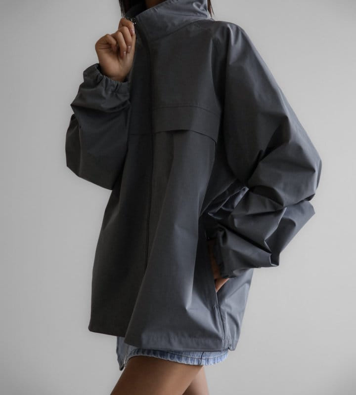 Paper Moon - Korean Women Fashion - #womensfashion - Renylon Color Block Detail Full Zipped Jacket